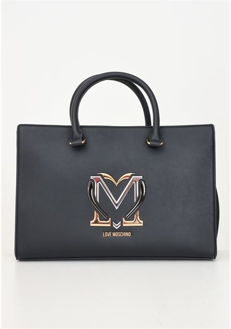 Shopper nera da donna con logo LOVE MOSCHINO | JC4329PP0LKN0000